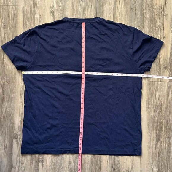 Polo Ralph Lauren Chain Stitched Denim Patchwork Spellout T Shirt Size L - Picture 5 of 5